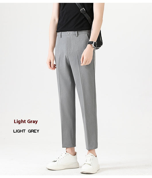 Pantalones Casuales Elásticos Slim Fit Lujo Ligero para Hombre - Image 42
