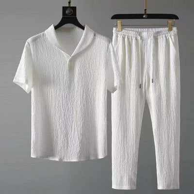 Conjunto de Verano Hombre: Playera Suelta y Pantalón con Cordón - Image 10
