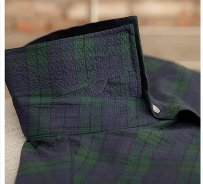 Camisa Casual de Cuadros Seersucker para Verano - Image 20