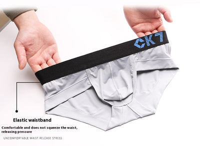 Calzoncillos de Seda de Hielo Transpirables y Elásticos de Cintura Baja para Hombre - Image 18