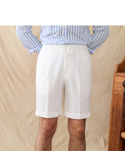 Shorts Seersucker Cintura Elástica Talle Medio-Alto - Image 14