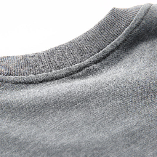 Camiseta Suelta Cuello Redondo con Costuras de Contraste para Hombre - Image 24