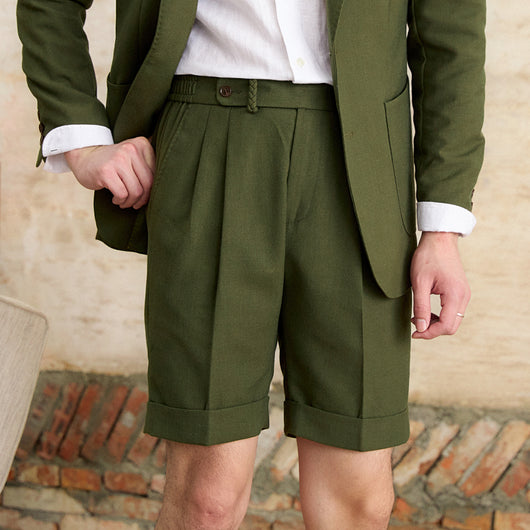 Shorts de Lino Italiano Retro Respirable para Hombre - Comodidad de Verano - Image 23