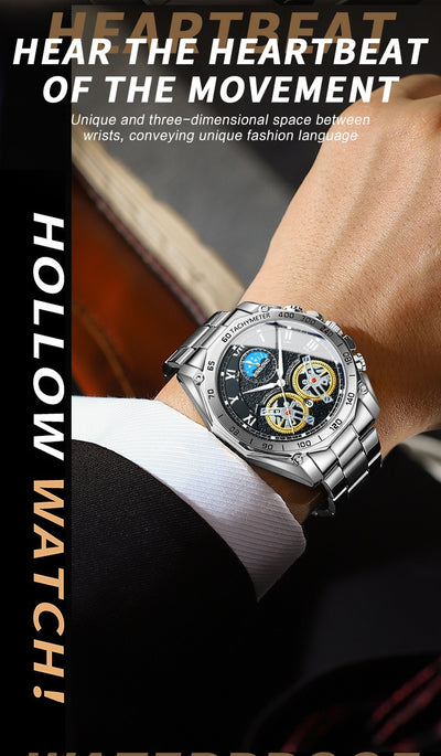 Reloj Mecánico Automático Doble para Hombre con Múltiples Funciones - Image 18
