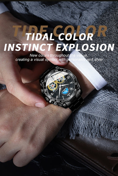 Reloj Mecánico Automático Doble para Hombre con Múltiples Funciones - Image 19