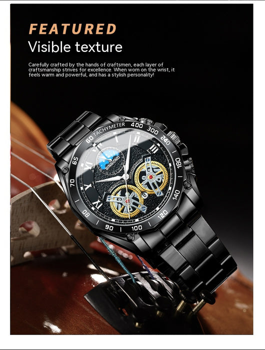 Reloj Mecánico Automático Doble para Hombre con Múltiples Funciones - Image 21