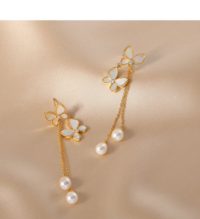Aretes Mariposa con Borla Larga Exquisitos y Trendy - Image 22