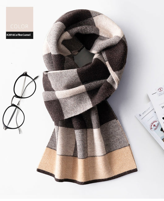 Bufanda Cuadros para Hombre Reversible - Abrigo Invierno Doble Cara - Image 43