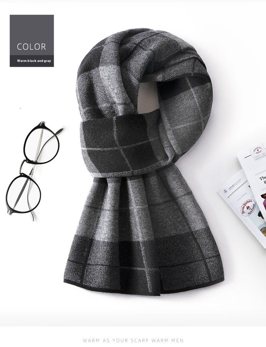 Bufanda Cuadros para Hombre Reversible - Abrigo Invierno Doble Cara - Image 44