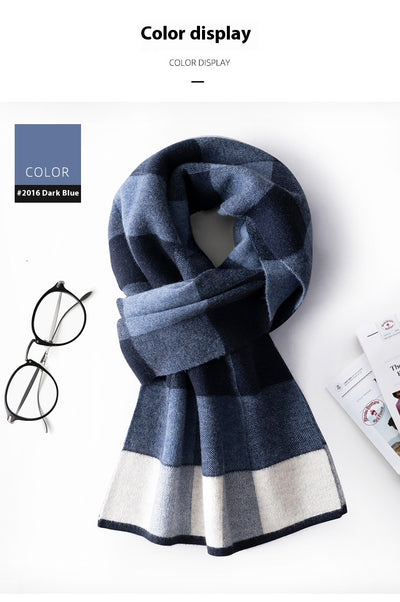 Bufanda Cuadros para Hombre Reversible - Abrigo Invierno Doble Cara - Image 47
