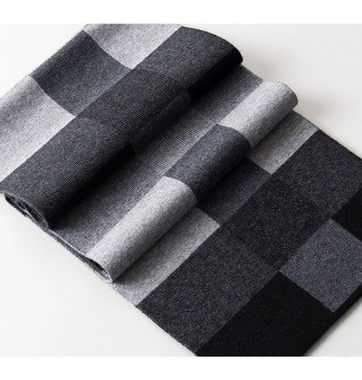 Bufanda Cuadros para Hombre Reversible - Abrigo Invierno Doble Cara - Image 58