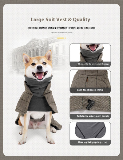 Abrigo Clásico Británico para Perros - Chaleco Térmico Impermeable - Image 10