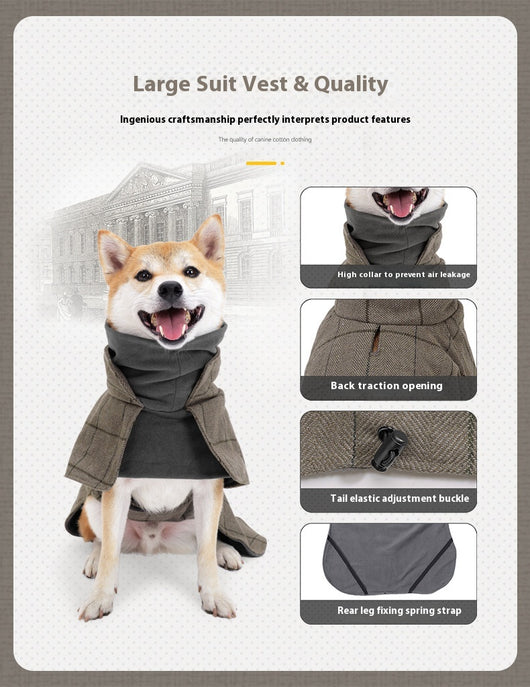 Abrigo Clásico Británico para Perros - Chaleco Térmico Impermeable - Image 10
