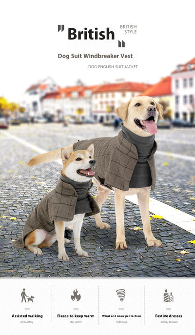 Abrigo Clásico Británico para Perros - Chaleco Térmico Impermeable - Image 15