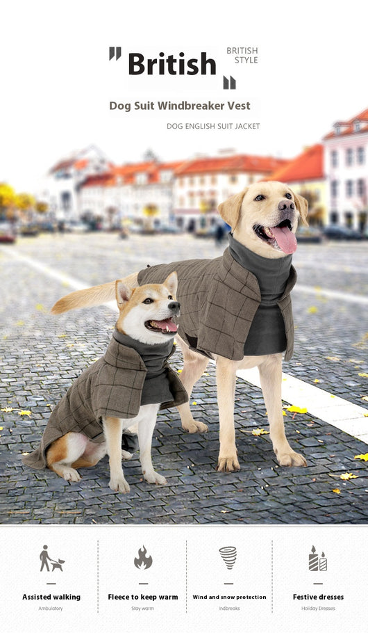 Abrigo Clásico Británico para Perros - Chaleco Térmico Impermeable - Image 15