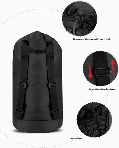 Mochila de Viaje Impermeable con Cordón - Gran Capacidad y Diseño Plegable - Image 18
