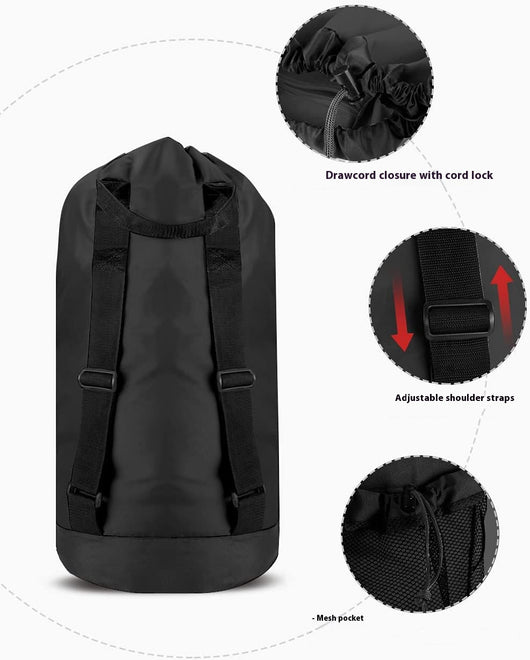 Mochila de Viaje Impermeable con Cordón - Gran Capacidad y Diseño Plegable - Image 18