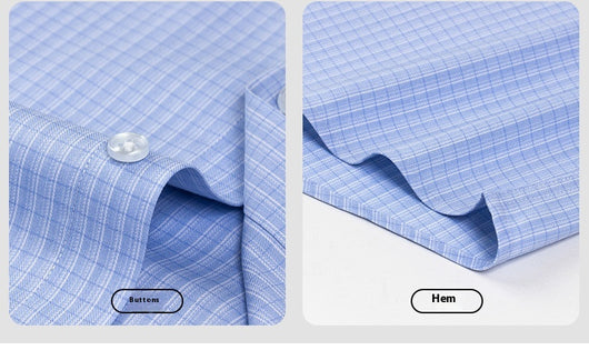 Camisa de Seda Rayas Manga Corta para Hombre - Estilo Verano - Image 15