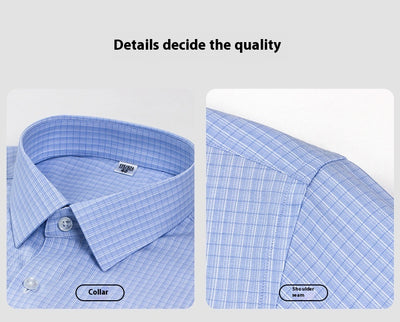 Camisa de Seda Rayas Manga Corta para Hombre - Estilo Verano - Image 16