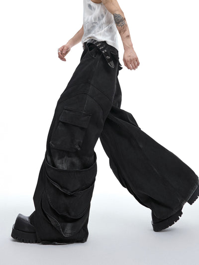 Overol Holgado de Pierna Ancha para Hombre - Image 17