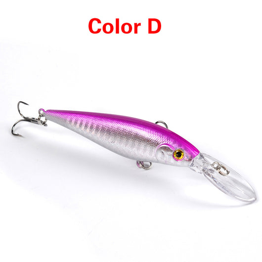 Anzuelos Artificiales Minnow 11cm con Ojos 3D - Pack 10 Señuelos de Pesca Profesional - Image 14