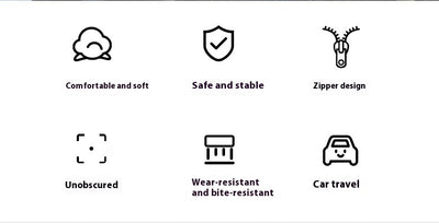 Cama de Seguridad para Mascotas en Auto - Asiento Auxiliar Multifuncional - Image 24