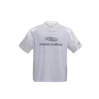 Blusa Suelta de Malla Plateada con Manga Corta - Image 19