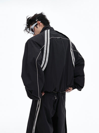 Ropa de Protección Solar con Diseño de Contraste de Líneas - Image 25