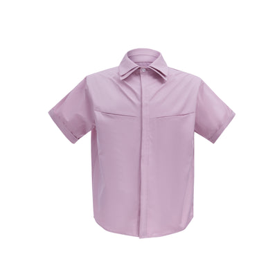 Camisa de Manga Corta con Hombros Acolchados y Pliegues - Image 17