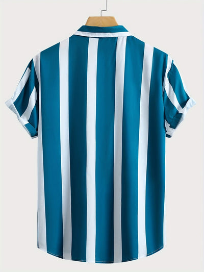Camisa Casual de Playa con Solapa - Manga Corta para Verano - Image 22