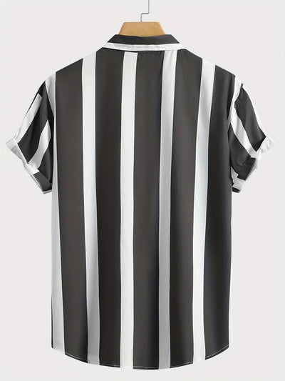 Camisa Casual de Playa con Solapa - Manga Corta para Verano - Image 25