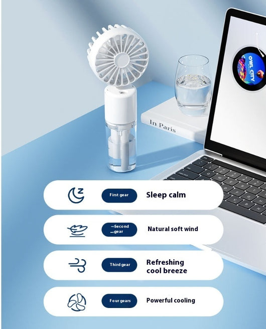 Ventilador Portátil Plegable con Humidificador y Carga Rápida - Image 25