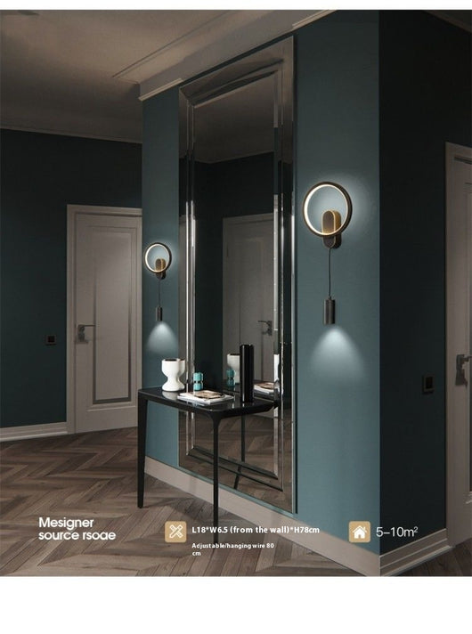 Lámpara de Pared Cobre Lujo para Dormitorio y Mesita de Noche - Image 17