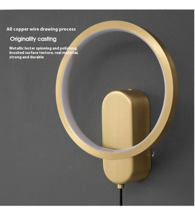 Lámpara de Pared Cobre Lujo para Dormitorio y Mesita de Noche - Image 19