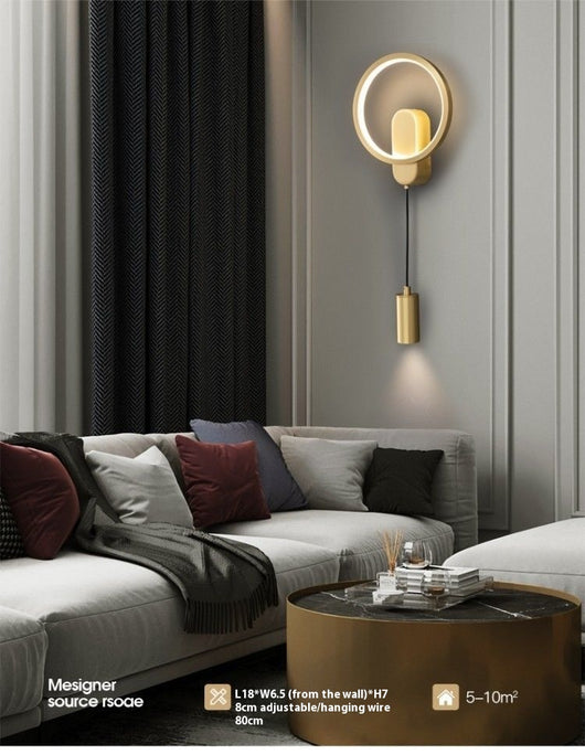 Lámpara de Pared Cobre Lujo para Dormitorio y Mesita de Noche - Image 21