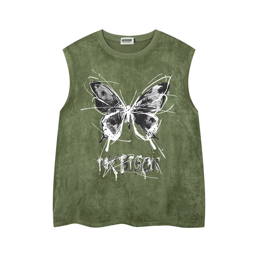 Playera Chaleco con Estampado de Mariposas para Hombre - Image 26