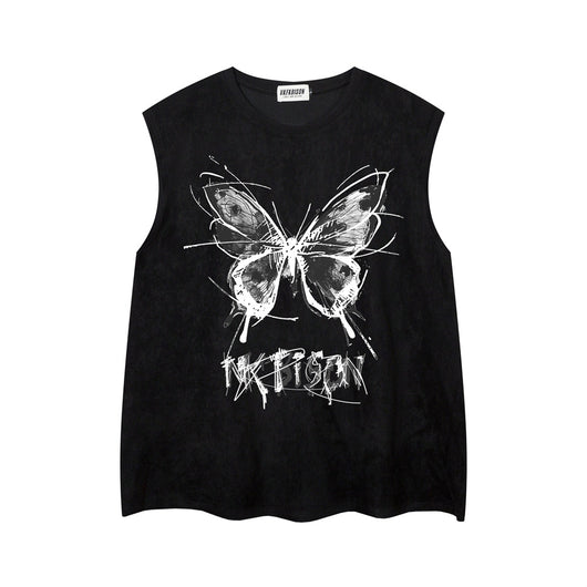 Playera Chaleco con Estampado de Mariposas para Hombre - Image 30