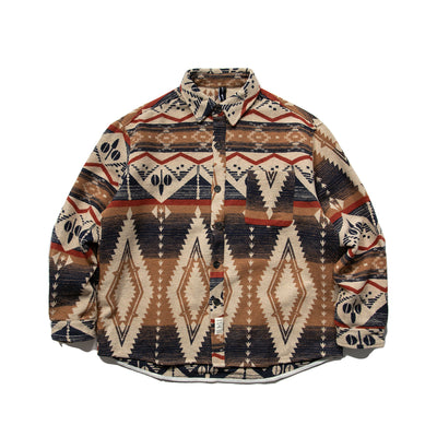 Camisa de Lana Estilo Retro Étnico Japonés - Image 11