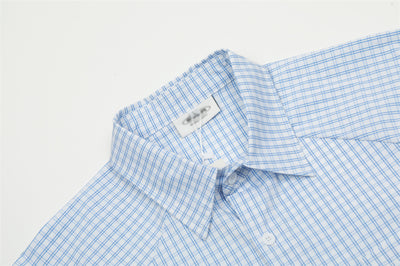 Camisa Cuadriculada Suelta de Manga Corta para Hombre - Image 27
