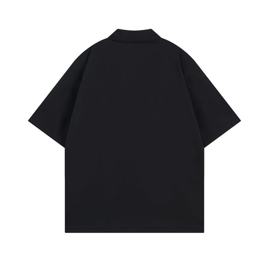 Camisa Casual de Verano con Estampado de Letras para Hombre - Image 27