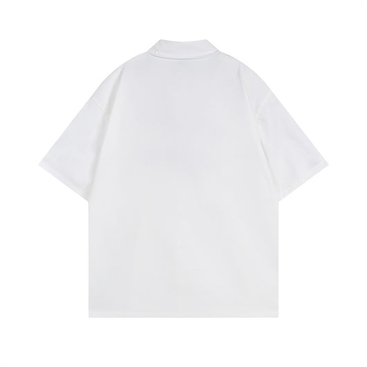 Camisa Casual de Verano con Estampado de Letras para Hombre - Image 29