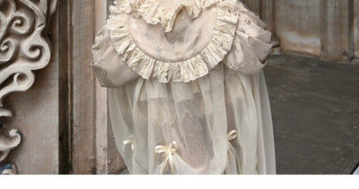 Manguitos Ajustables Estilo Rococo Ballet Francés con Correas - Image 17