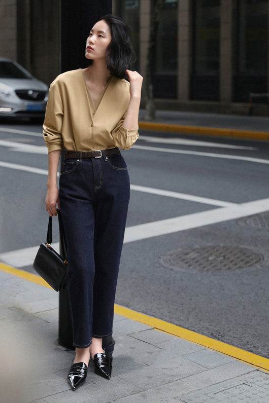 Blusa Elegante con Efecto Capas y Mangas Abullonadas - Image 14