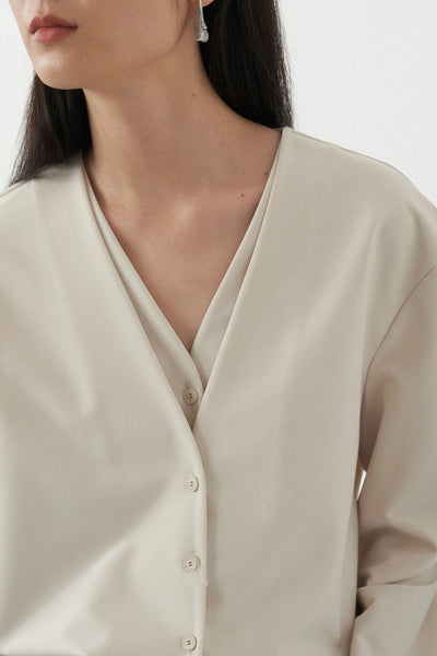 Blusa Elegante con Efecto Capas y Mangas Abullonadas - Image 22