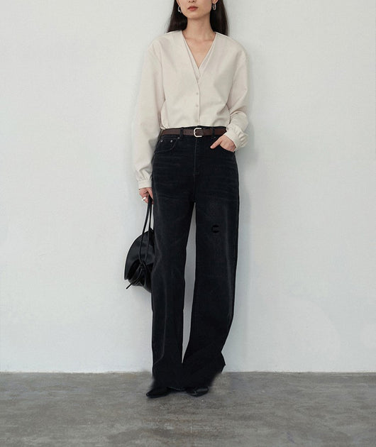 Blusa Elegante con Efecto Capas y Mangas Abullonadas - Image 26