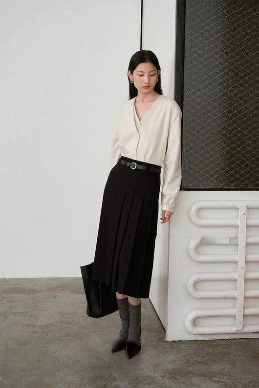 Blusa Elegante con Efecto Capas y Mangas Abullonadas - Image 33