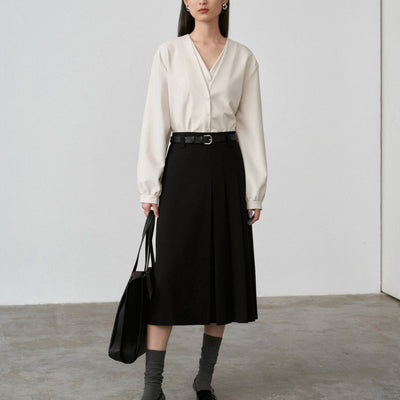 Blusa Elegante con Efecto Capas y Mangas Abullonadas - Image 34