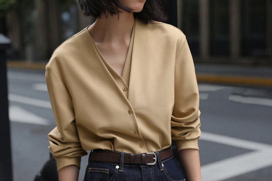 Blusa Elegante con Efecto Capas y Mangas Abullonadas - Image 35