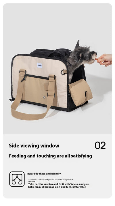Bolsa de Lona Transpirable para Mascotas - Mochila Cruzada Portátil - Image 29