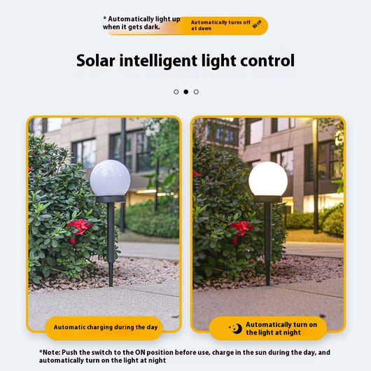 Lámpara Solar Esférica para Jardín con Enchufe - Image 12
